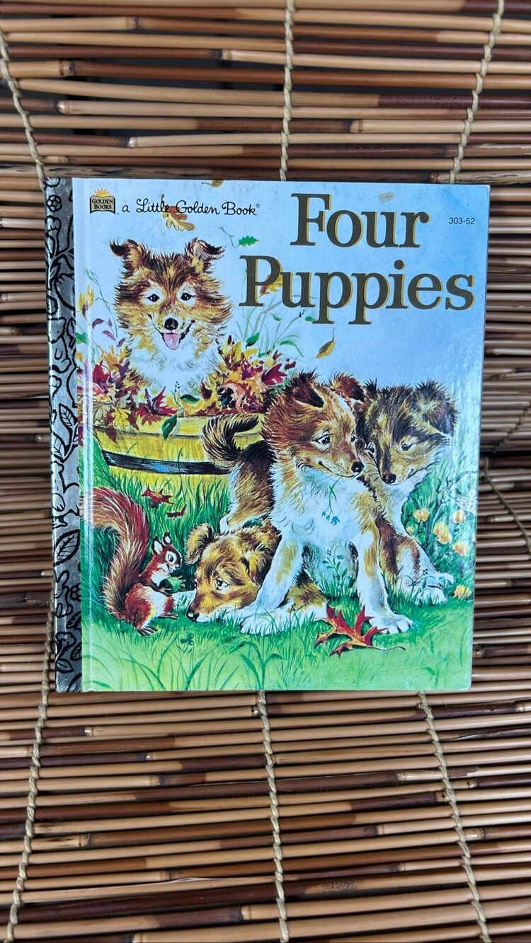 Four Puppies Little Golden Book Copyright 1960